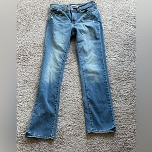 Levi’s Classic Straight Jeans Women’s Size 4 Medium Wash Distressed Denim